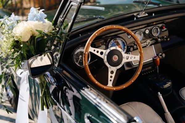 wedding car, syros, greek wedding, wedding ceremony