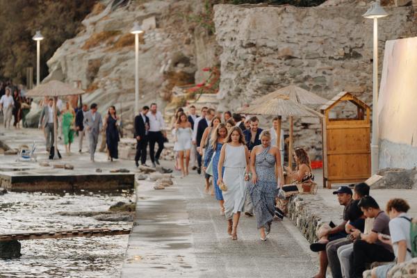 wedding dinner, sea, syros, hermoupolis, greek wedding, wedding ceremony, greek island
