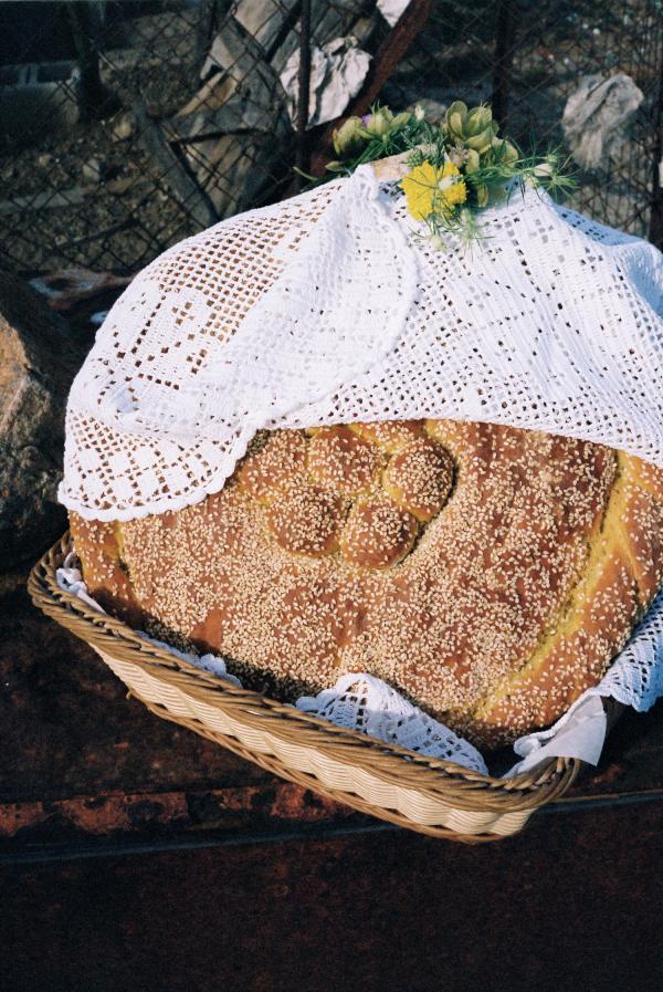 traditional greek bread, wedding ceremony, union, anafi, greek wedding, greece