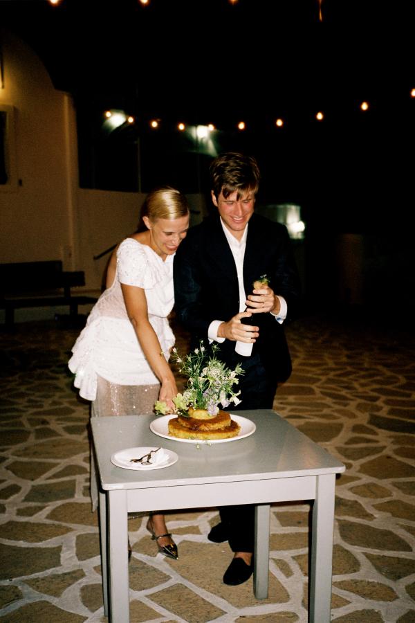 Portokalopita, wedding cake, greek wedding, anafi, greece