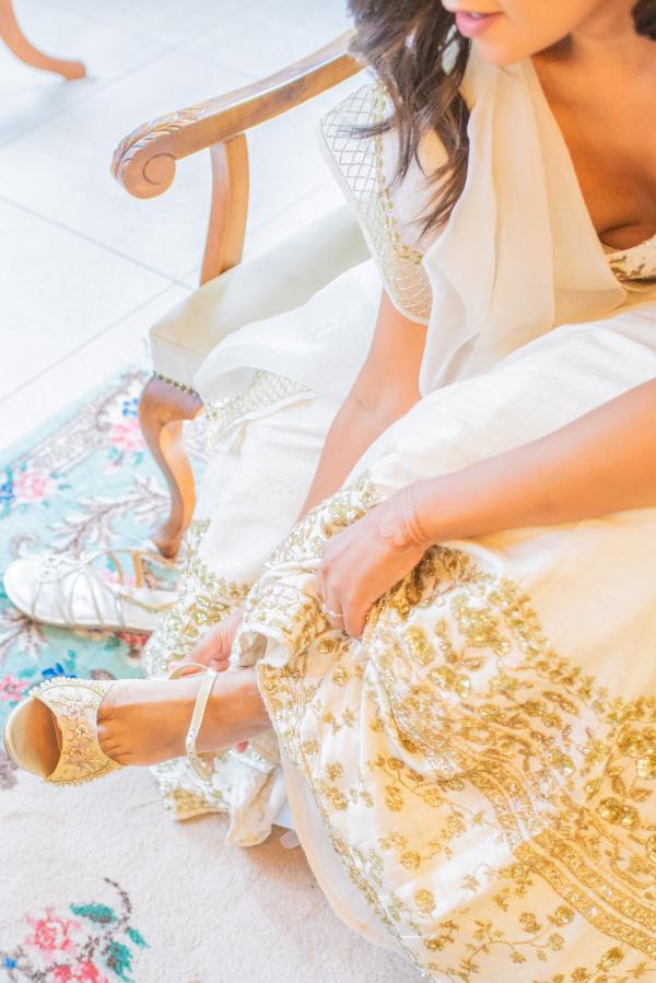 Indo-Greek wedding, pre wedding, wedding outfit, wedding dress, wedding shoes, bride 