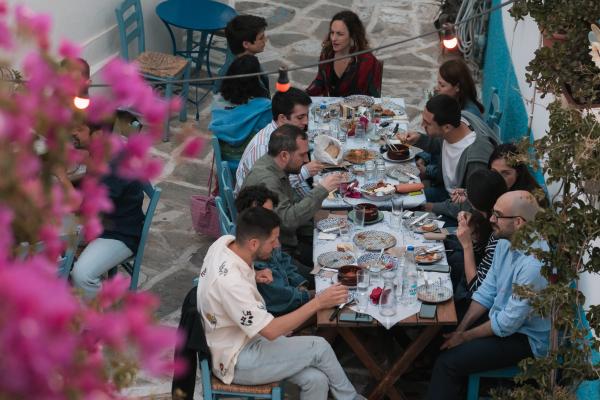 Greek wedding, Paros, greek island, Marpissa, pre wedding, local tavern, greek food