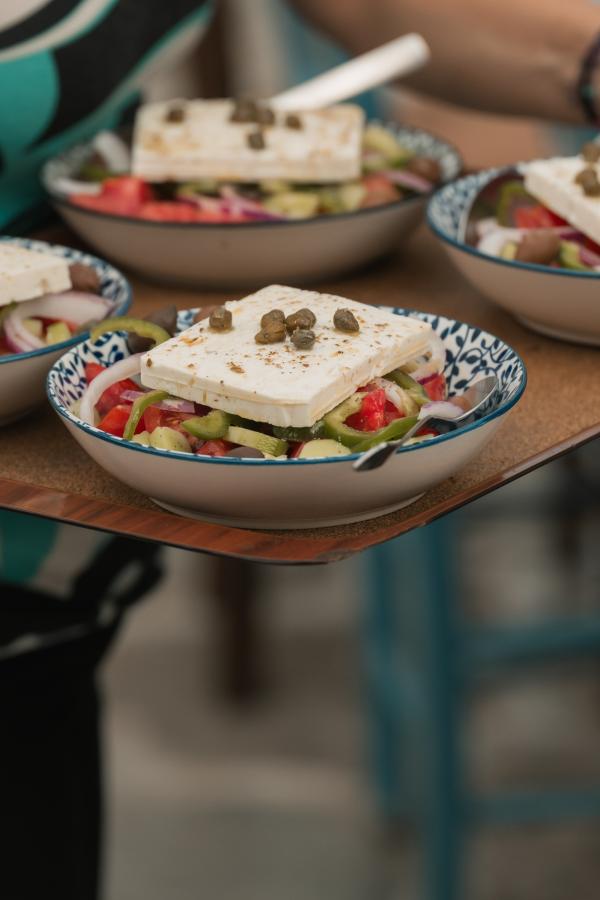 Greek wedding, Paros, greek island, Marpissa, pre wedding, local tavern, greek salad, greek food