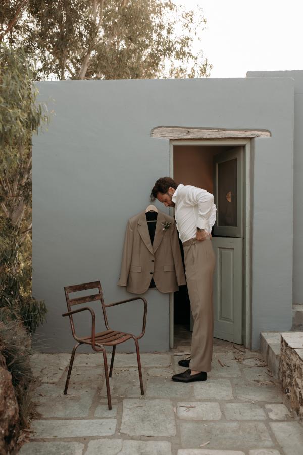 Greek wedding, Greek island, Serifos, pre wedding, wedding outfit, wedding suit, groom, nature 