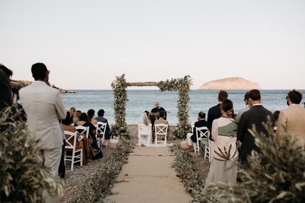 Greek wedding, Greek island, Serifos, wedding ceremony, wedding venue, sea, wedding decoration, exchange of vows, wedding outfit