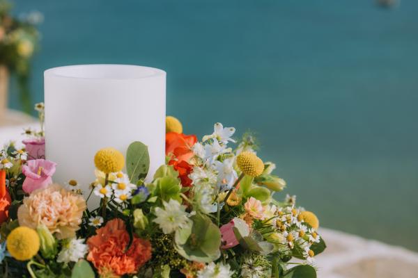 Greek wedding, Paros, greek island, wedding decoration, flower decoration 