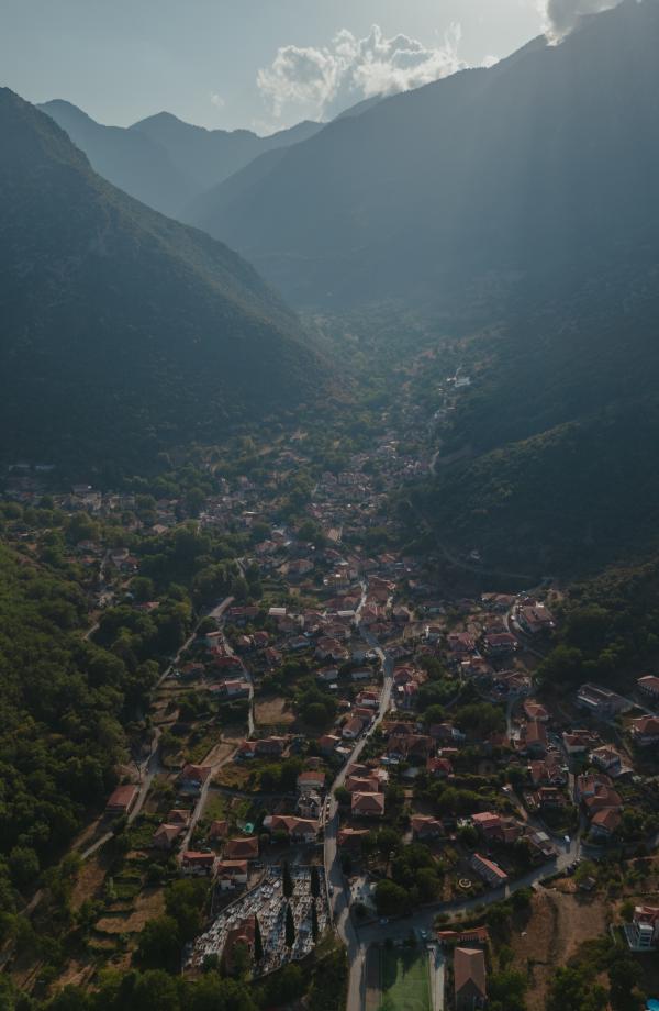 Greece, Kertezi, Greek venue, nature, moutains, green, village 