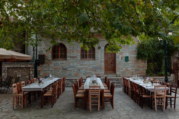 Greece, Kertezi, Greek venue, nature, green, village, dinner decoration, tablesetting, 