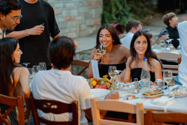 Greece, Kertezi, Greek venue, nature, green, village, dinner decoration, tablesetting, dinner
