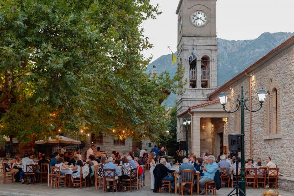 Greece, Kertezi, Greek venue, nature, green, village, dinner decoration, tablesetting, dinner party, outdoor venue