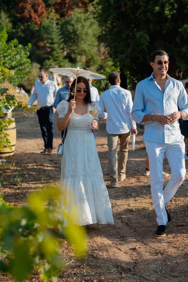 Greece, Greek venue, nature, green, vineyards, name giving, ceremony decoration