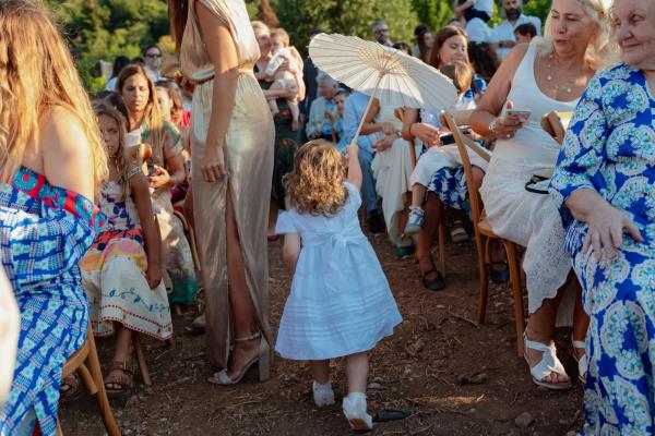 Greece, Greek venue, nature, green, vineyards, name giving, ceremony decoration 