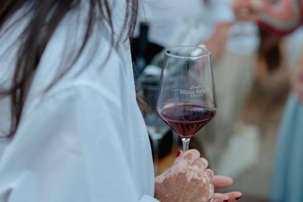 Greece, Greek venue, nature, green, vineyards, name giving, dinner, wine