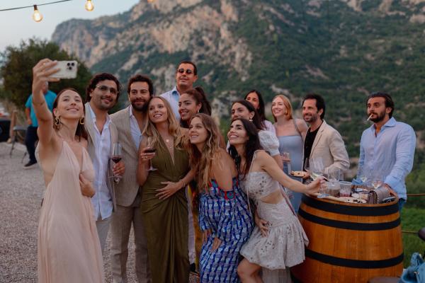 Greece, Greek venue, nature, green, vineyards, name giving, dinner