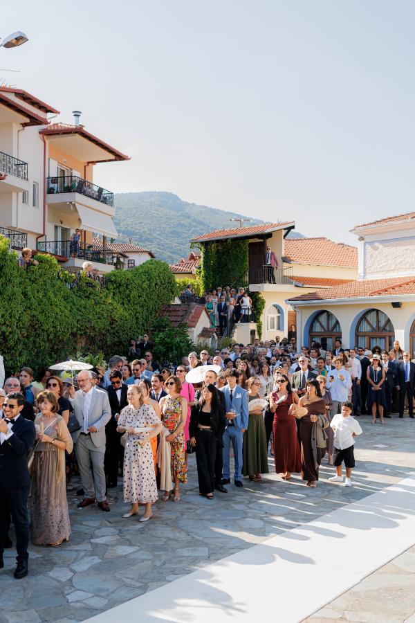 Greek wedding, Greece, Litochoro, Saint Demetrios Church, ceremony venue, Orthodox ceremony, wedding outfit