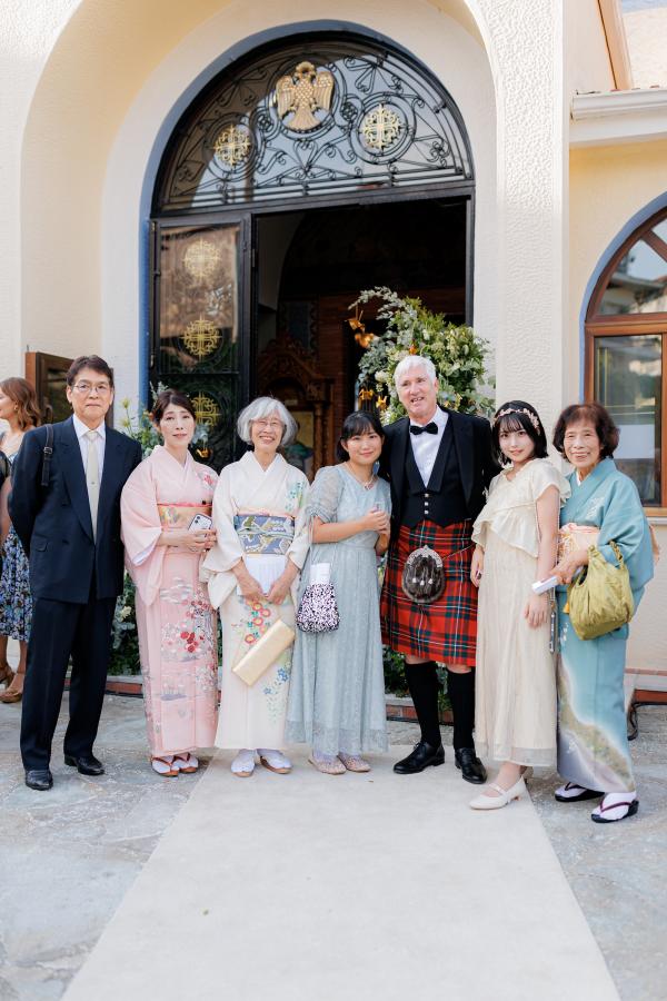 Greek wedding, Greece, Litochoro, Saint Demetrios Church, ceremony venue, Orthodox ceremony, wedding outfit